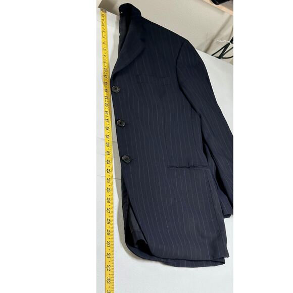Hugo Boss Suit Jacket Mens 40S Navy Pinstripe Einstein Sigma Wool Work Old Money - Picture 10 of 11